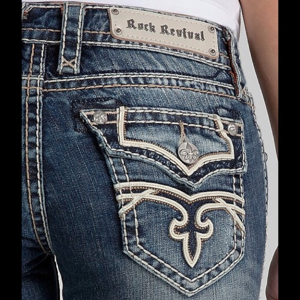 Rock Revival Kelly Skinny Jeans Size 23